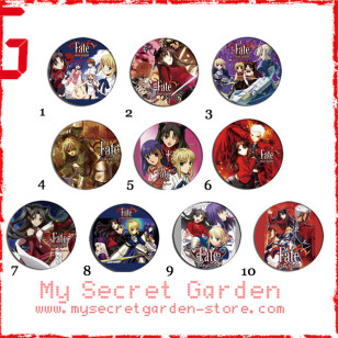 Fate/Stay Night フェイト/ステイナイト Anime Pinback Button Badge Set 1a  or 1b( or Hair Ties / 4.4 cm Badge / Magnet / Keychain Set )